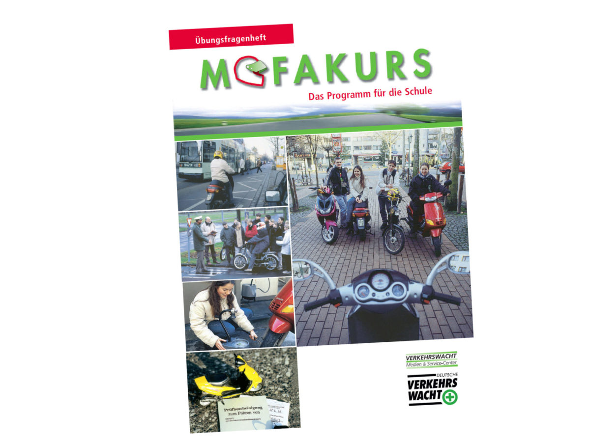 Mofakurs Uebungsfragenheft Loesungsblatt Mofa Ag Verkehrserziehung Mobilitaetsbildung Sekundarstufe